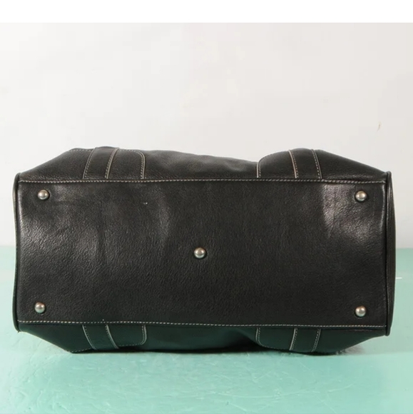 MCM BLACK LEATHER TOTE/HAND BAG-AUTHENTIC - Picture 10 of 11